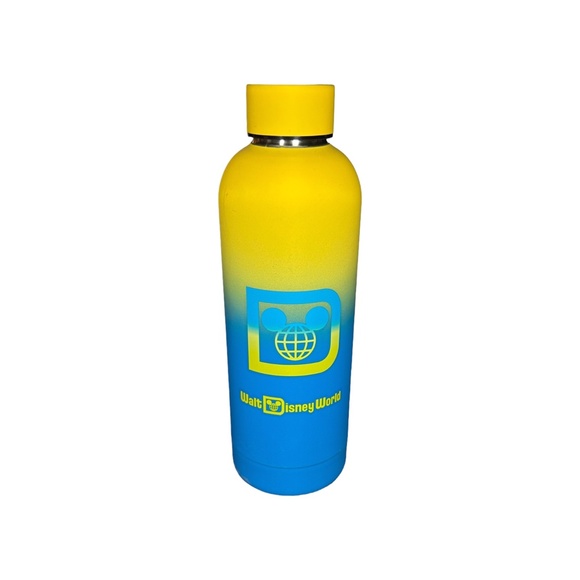 2020 Disney Parks Walt Disney World Blue & Yellow Stainless Steel Water Bottle - Picture 2 of 2